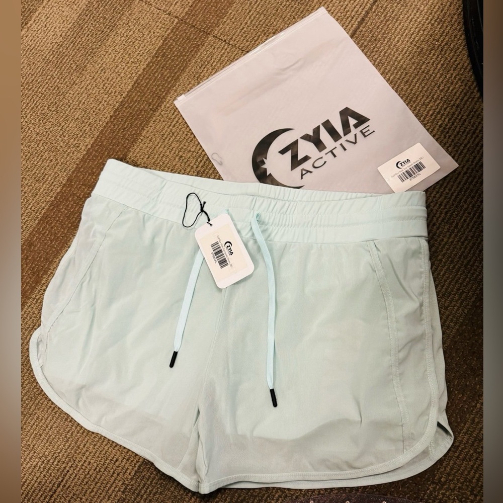 Zyia Gulf Blue Mesh Speedy Shorts
